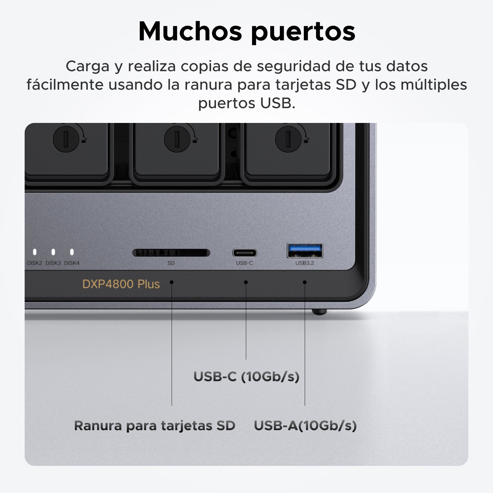 UGREEN NASync 4800 Plus | NAS de 4 bahías de alto rendimiento